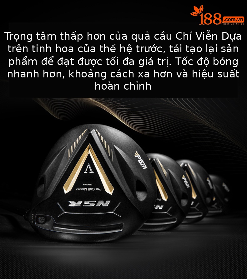 Gậy golf driver PGM NSR V số 1 đầu titan trọng tâm thấp — #1 trục carbon hạng R bằng gỗ [với ống bọc đầu], # Số 3 trục carbon loại R bằng gỗ [với đầu ống], #5 trục carbon loại R bằng gỗ [với đầu ống], # 4H thanh sắt trục carbon hạng R [với vỏ đầu] chi tiết 2