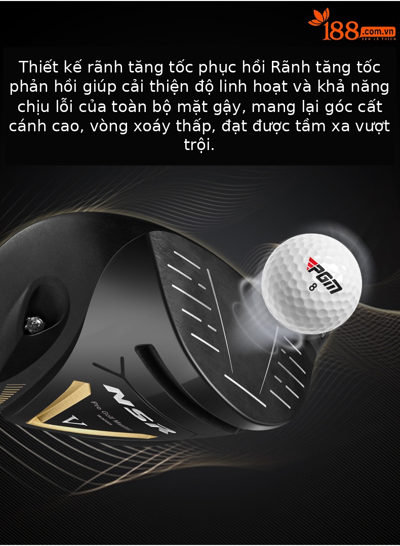 Gậy golf driver PGM NSR V số 1 đầu titan trọng tâm thấp — #1 trục carbon hạng R bằng gỗ [với ống bọc đầu], # Số 3 trục carbon loại R bằng gỗ [với đầu ống], #5 trục carbon loại R bằng gỗ [với đầu ống], # 4H thanh sắt trục carbon hạng R [với vỏ đầu] chi tiết 4
