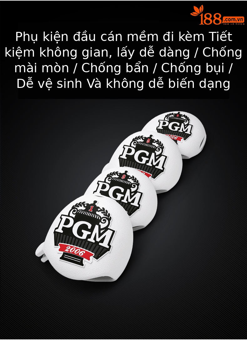 Gậy golf driver PGM NSR V số 1 đầu titan trọng tâm thấp — #1 trục carbon hạng R bằng gỗ [với ống bọc đầu], # Số 3 trục carbon loại R bằng gỗ [với đầu ống], #5 trục carbon loại R bằng gỗ [với đầu ống], # 4H thanh sắt trục carbon hạng R [với vỏ đầu] chi tiết 8