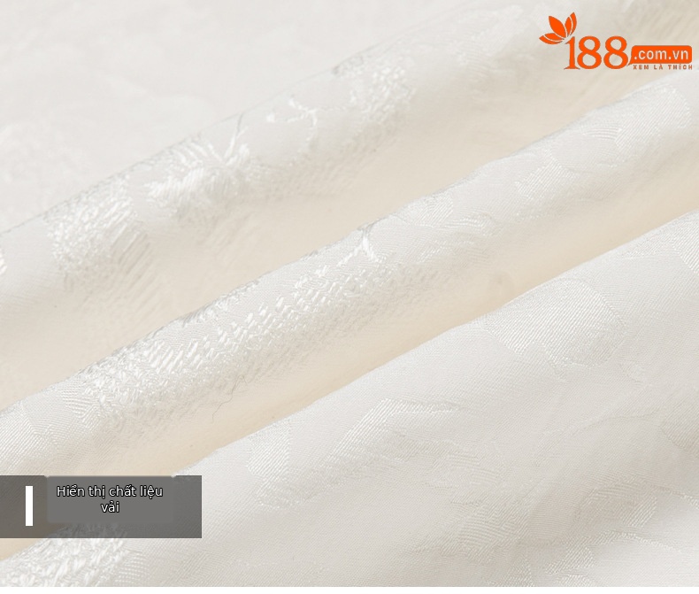 Áo polo nam tay ngắn cổ lật chất lụa dâu tằm mùa hè — Trắng be 6126 chi tiết 16