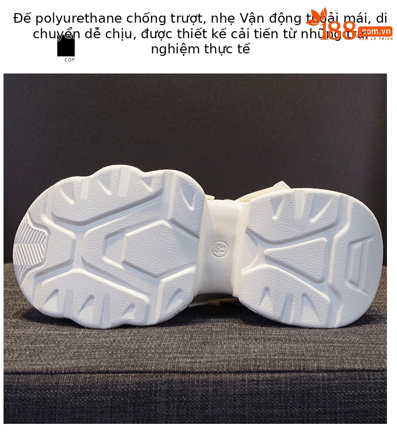 Giày sneaker nữ chunky đế dày tăng chiều cao 8cm buộc dây thời trang — M2566 màu be, M2566 màu hồng chi tiết 9