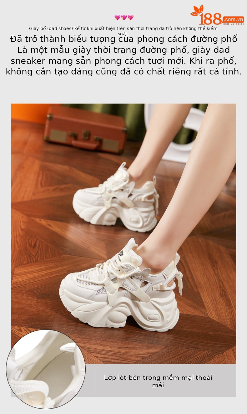 Sandal cao gót nữ hở mũi quai ngang đế xuồng gót 8 cm — Gạo vàng, Mơ chi tiết 4