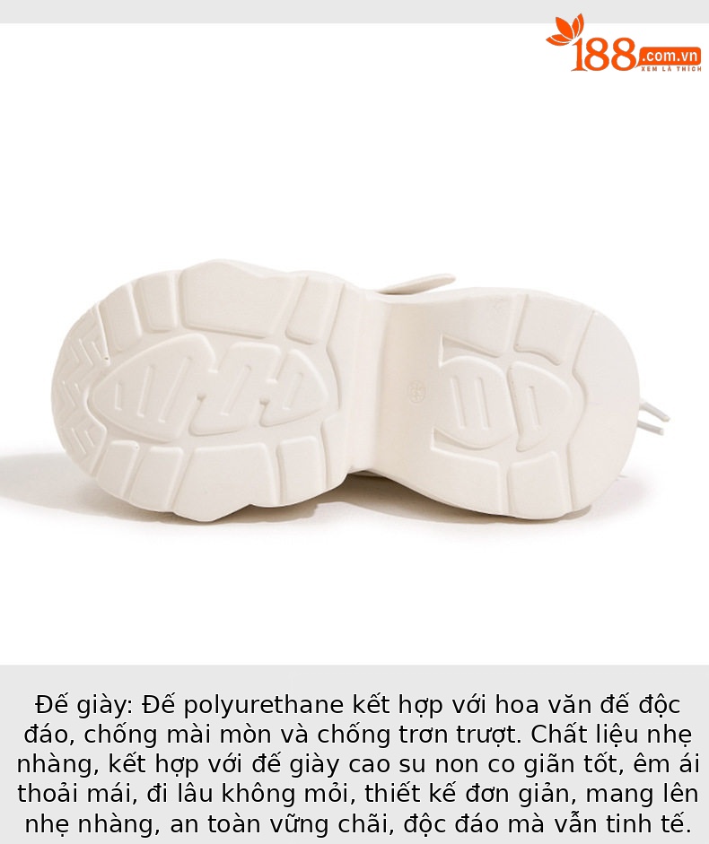 Sandal cao gót nữ hở mũi quai ngang đế xuồng gót 8 cm — Gạo vàng, Mơ chi tiết 6