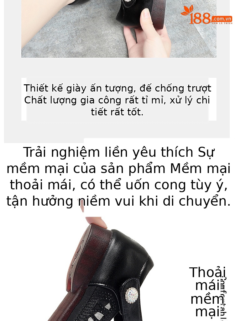 Sandal nữ đế bệt da thật mặt lưới thoáng mát — Màu be chi tiết 4