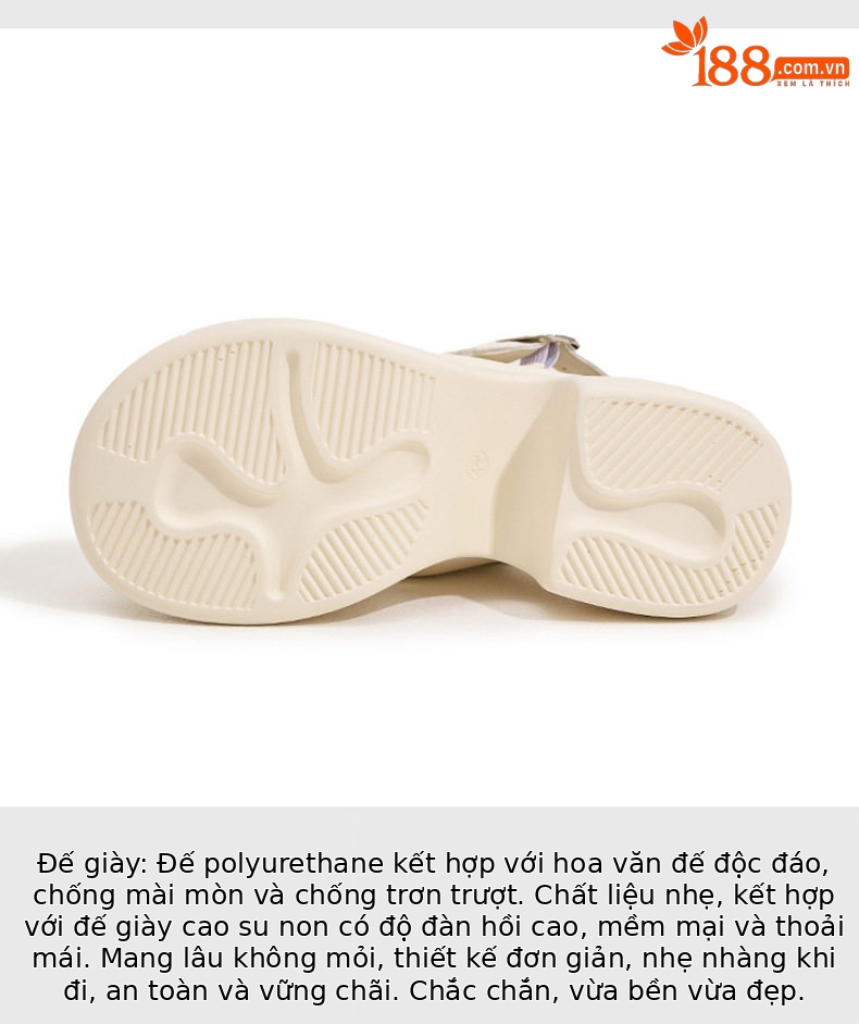 Dép sandal nữ quai chữ V đế PU mềm mại phong cách thể thao — Len tinh khiết, Đen chi tiết 6