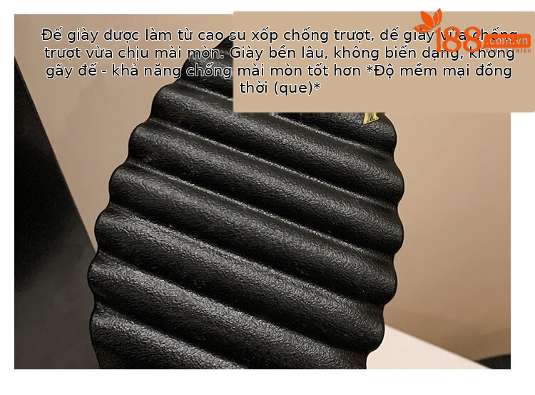 Boot nữ cổ cao đế dày gót bánh xốp da bò lưới thoáng khí xuân hè 2024 — Màu đen, Màu trắng be chi tiết 8
