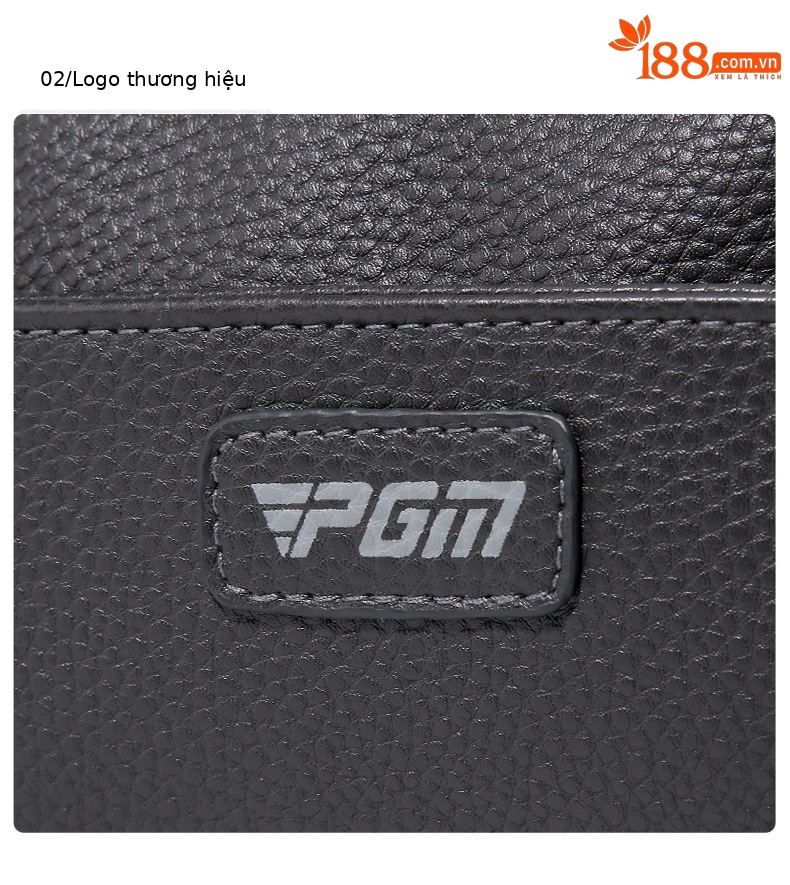Túi cầm tay Golf PGM nam dung tích lớn 25x12x12 cm — SOB012-Màu đen chi tiết 12
