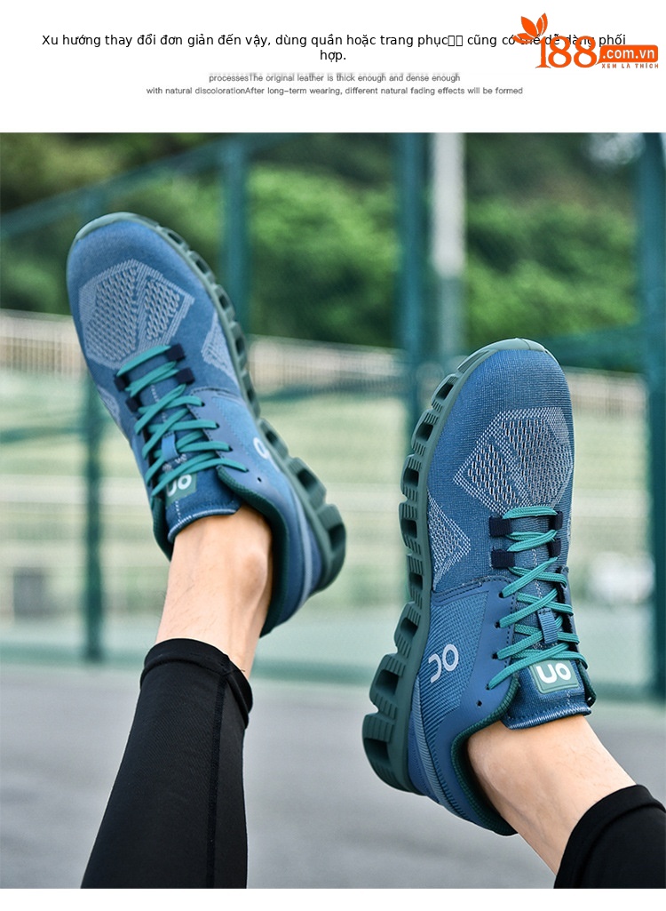 Giày sneaker chạy bộ nữ đế đệm êm, phong cách thể thao thời trang — A29 đen vàng xám chi tiết 22
