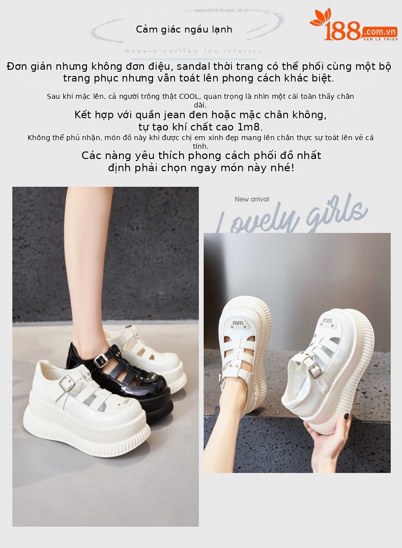 Giày Mary Jane nữ quai ngang đế dày gót 8 cm – phong cách Anh quốc — Len tinh khiết, Đen chi tiết 3