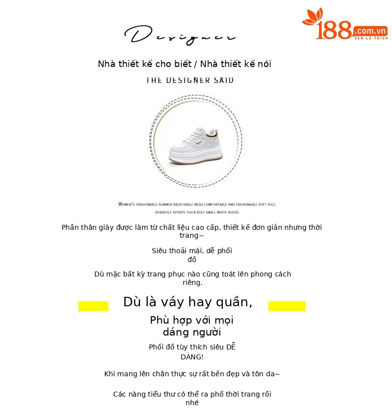 Giày sneaker nữ chunky đế dày mặt da tăng chiều cao ẩn mới xuân 2026 — M2571 màu vàng kim, M2571 màu bạc chi tiết 4