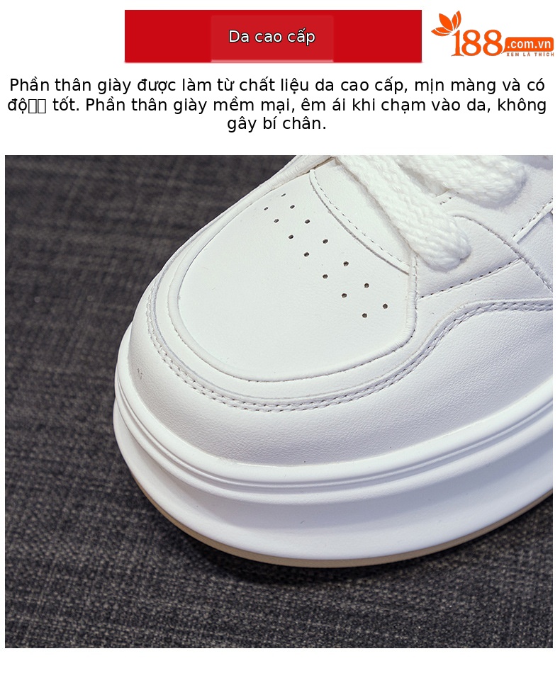 Giày sneaker nữ chunky đế dày mặt da tăng chiều cao ẩn mới xuân 2026 — M2571 màu vàng kim, M2571 màu bạc chi tiết 7