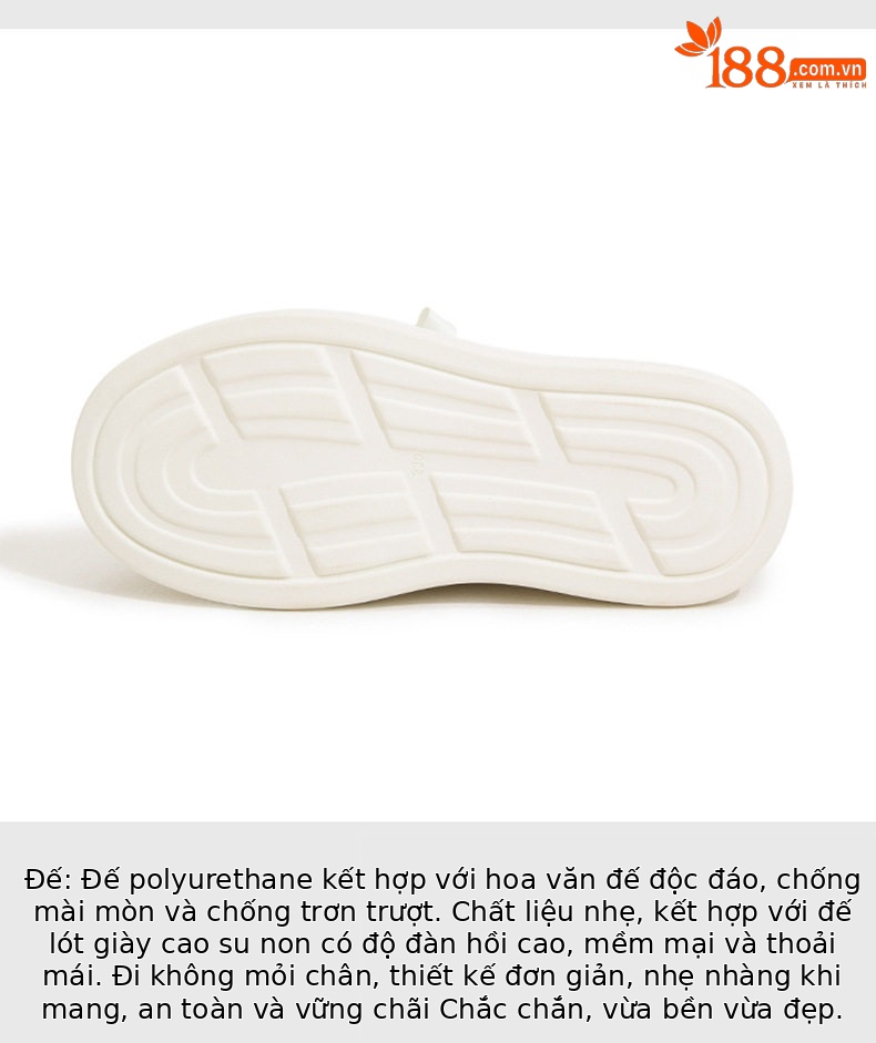 Giày sneaker nữ chunky đế dày phong cách Hàn Quốc, mũi tròn, dây buộc — Hồng vàng, Trắng chi tiết 6