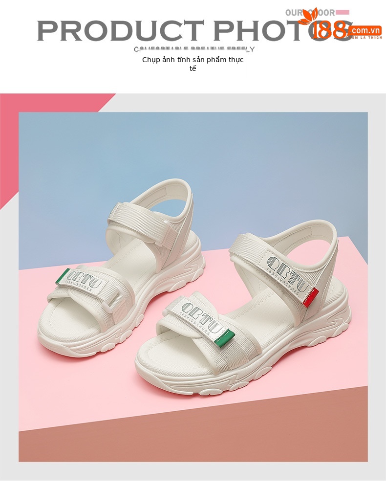 Sandal thể thao nữ đế dày phong cách ballet mùa hè 2024 — 9819 xanh đen, 9819 mét xanh lục chi tiết 11