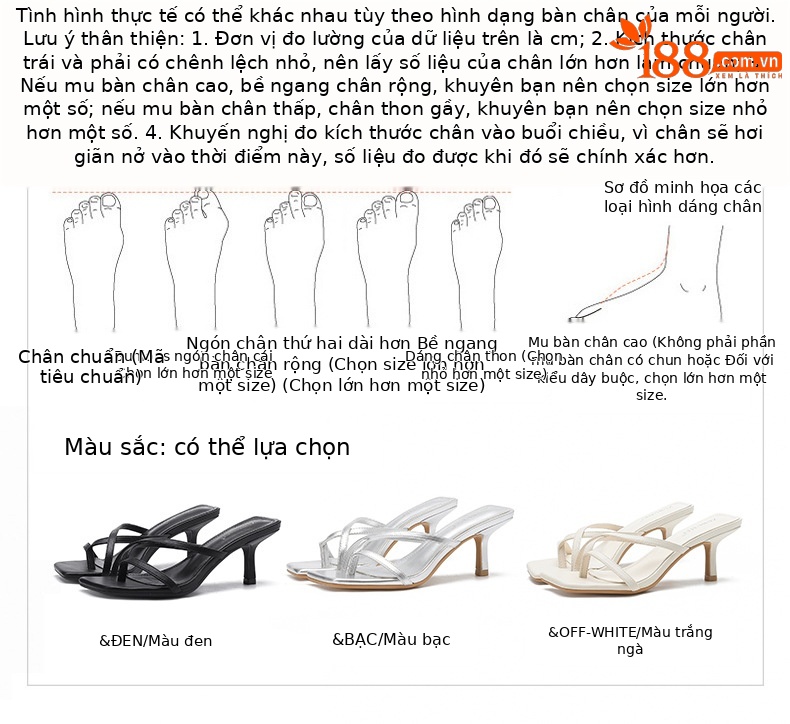 Dép xỏ ngón nữ mũi vuông gót nhọn đế bệt đi ngoài trời — Màu đen chi tiết 1