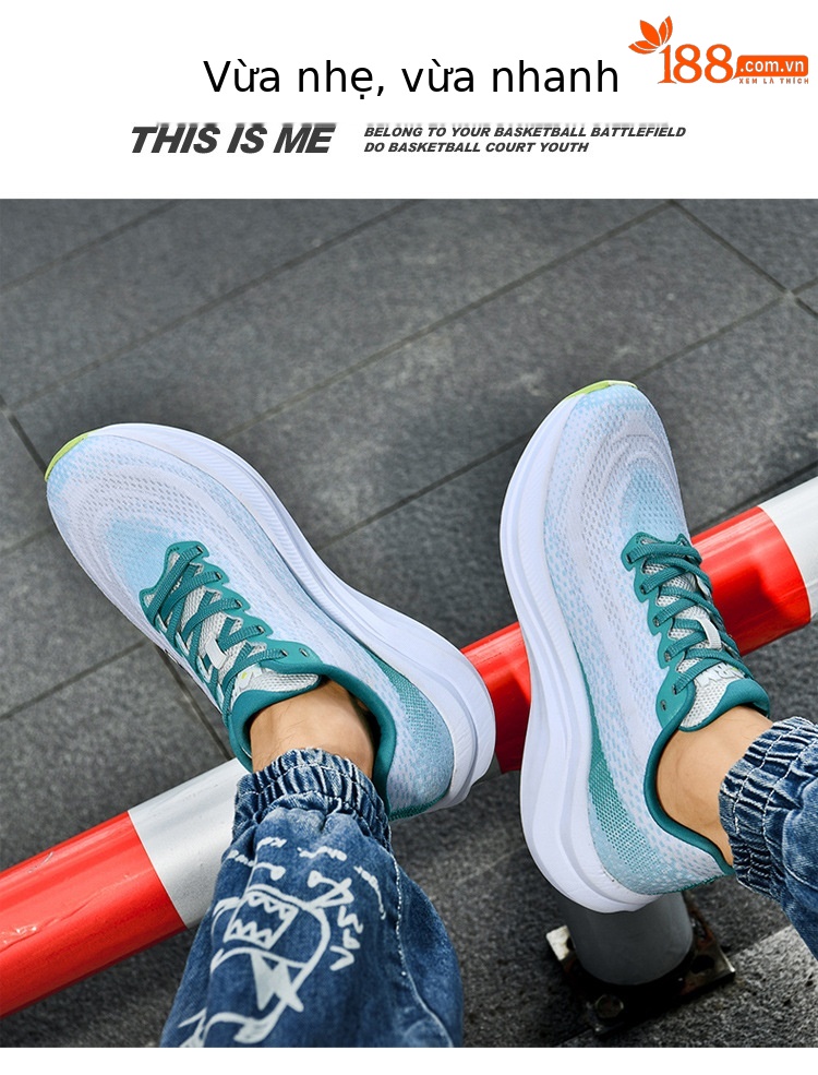 Giày chạy bộ giảm chấn thể thao unisex mùa hè thoáng khí — A62 đen bạc chi tiết 18
