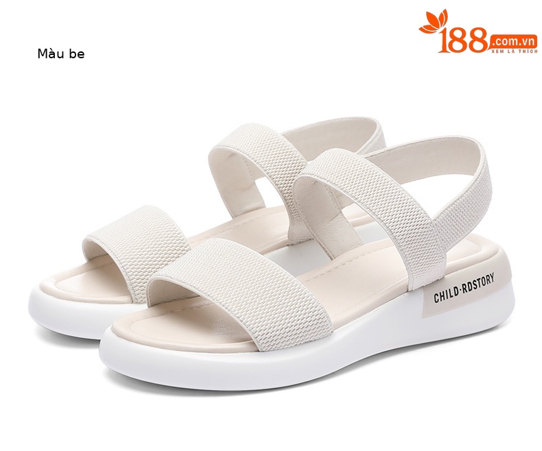 Sandal thể thao nữ đế dày da thật chống trượt mùa hè — 12067 màu đen, Màu be 12067 chi tiết 18