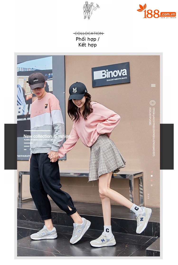 Giày sneaker nam cổ điển Balance 580 đế êm — than cám chi tiết 7