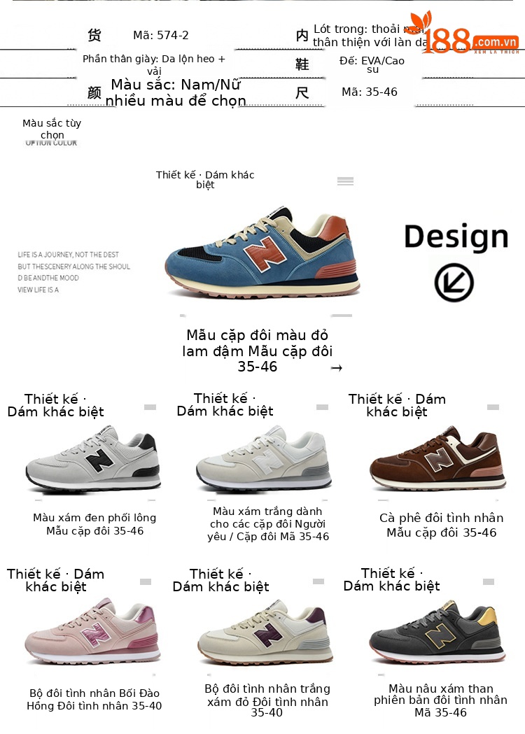 Giày sneaker chạy bộ nữ mesh thoáng khí phong cách cổ điển — xám chi tiết 13