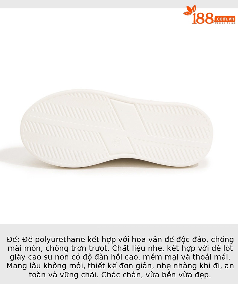 Giày sneaker nữ chạy bộ mesh thoáng trắng đế PU — Trắng, Đen chi tiết 6