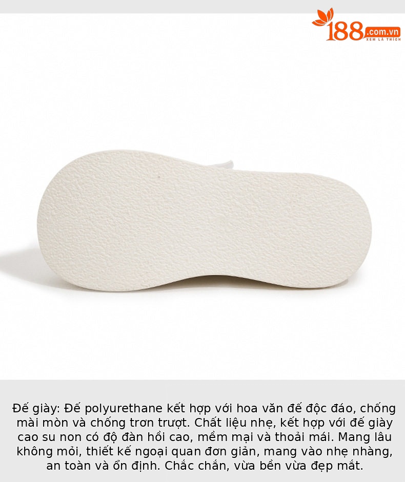 Dép sandal nữ quai chữ V đơn giản đế bệt — Đen, Len nguyên chất chi tiết 6