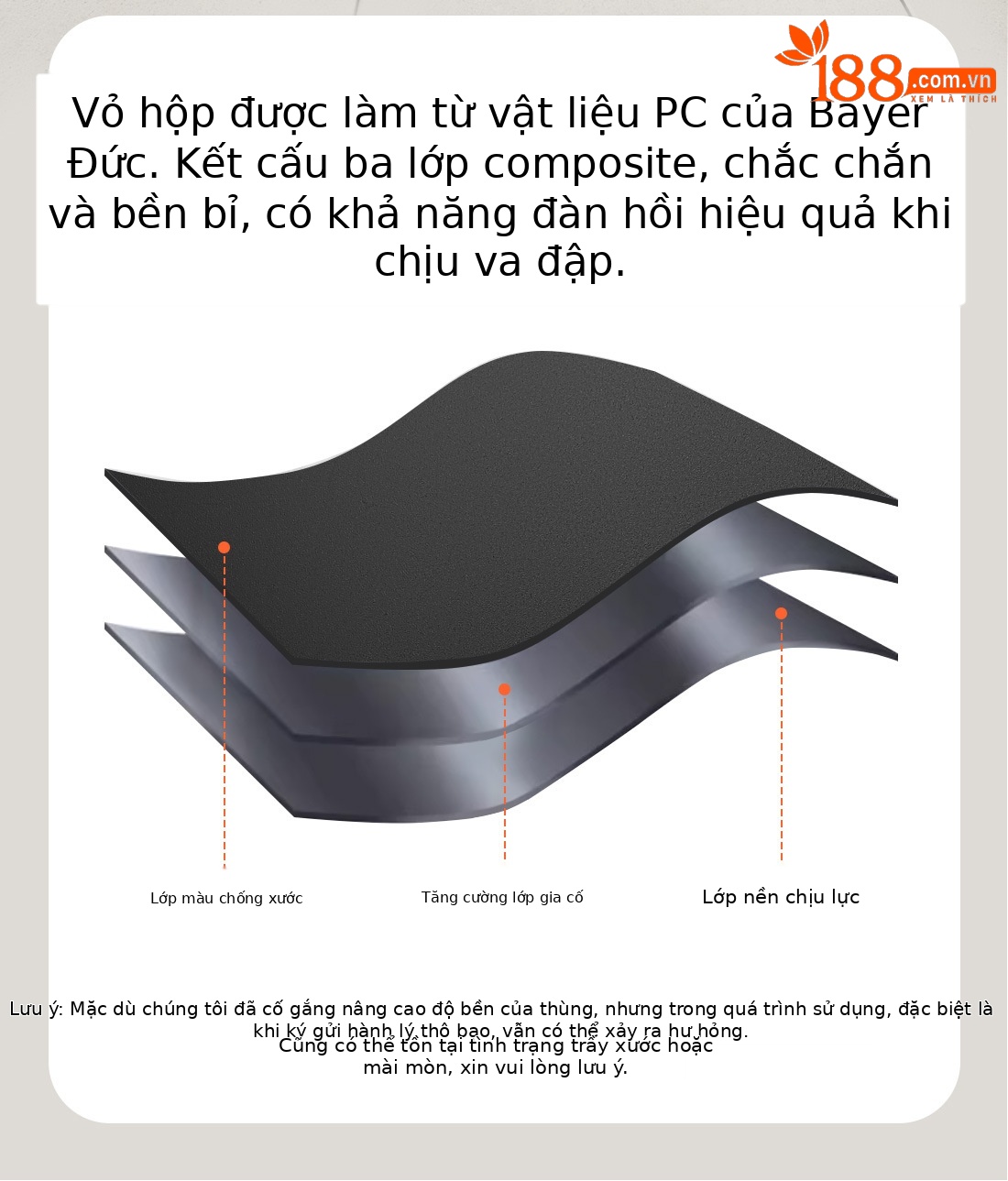 Vali đa năng mở nắp trước 20 inch có ngăn laptop và móc treo, bánh xe xoay 360 độ — Màu đen, Màu xám chi tiết 9