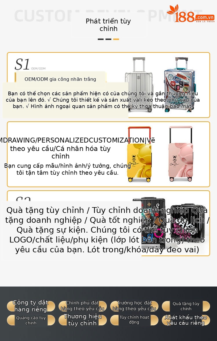Vali đa năng mở nắp trước 20 inch có ngăn laptop và móc treo, bánh xe xoay 360 độ — Màu đen, Màu xám chi tiết 13