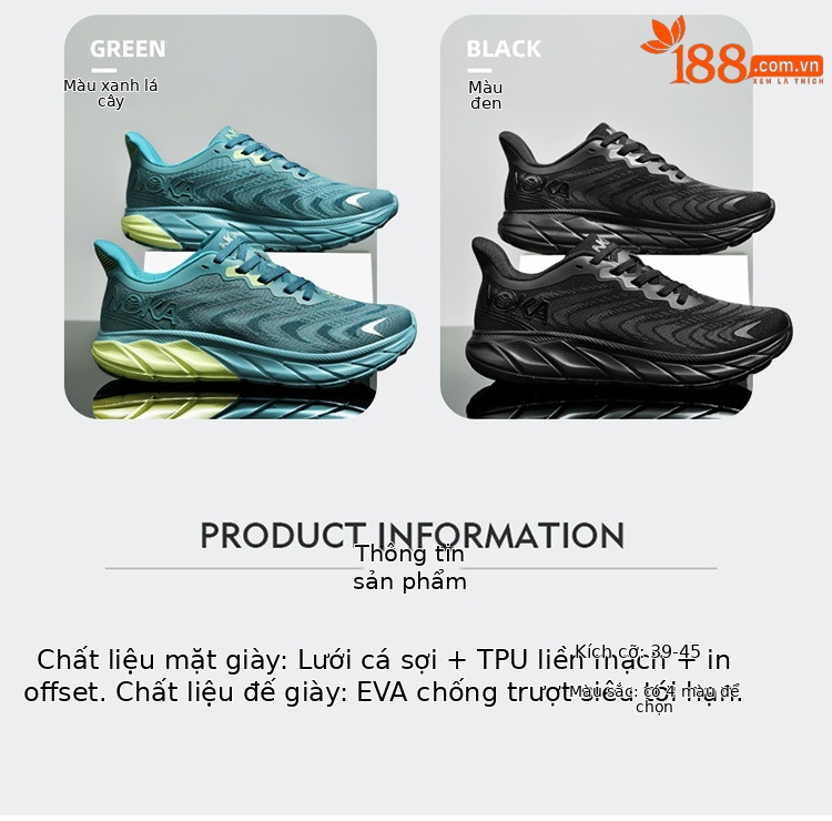 Giày thể thao chạy bộ nam đế dày giảm chấn, phong cách đơn giản thời trang — 9917 màu xám chi tiết 5
