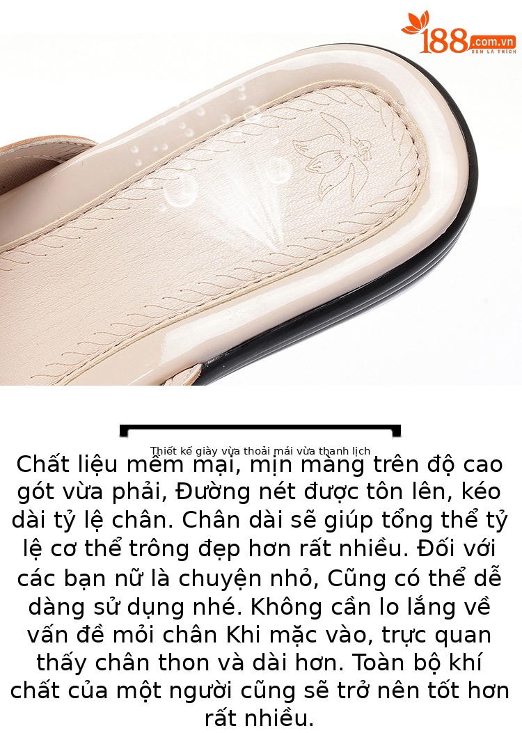 Dép lê lưới đế thô chống trượt đính đá thời trang cho nữ trung niên — Màu vàng chi tiết 7
