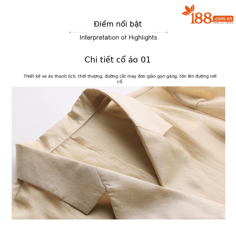 Bộ đồ Tencel nữ hai mảnh gồm áo và chân váy midi thắt eo — Màu đen, Màu xám, Màu kaki chi tiết 5