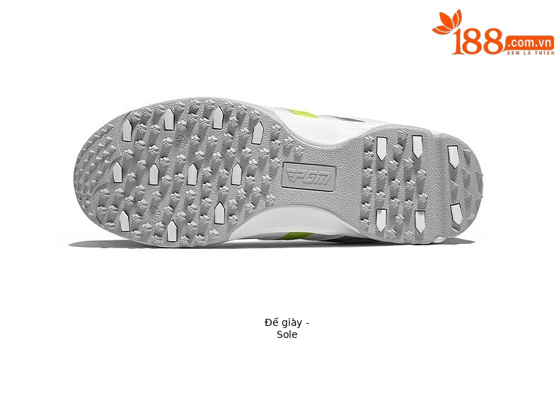 Giày golf trẻ em nữ PGM dây rút núm vặn chống nước chống trượt — XZ342-Trắng Xám Xanh Lá, XZ342-Trắng hồng xanh lam chi tiết 18