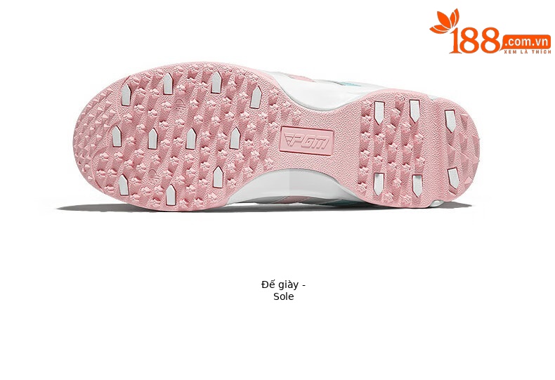 Giày golf trẻ em nữ PGM dây rút núm vặn chống nước chống trượt — XZ342-Trắng Xám Xanh Lá, XZ342-Trắng hồng xanh lam chi tiết 22