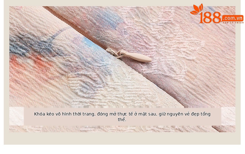 Váy sườn xám cải tiến phong cách Trung Quốc mới, thiết kế chữ A thanh lịch, mùa hè — Màu hồng, Màu xanh lá chi tiết 5