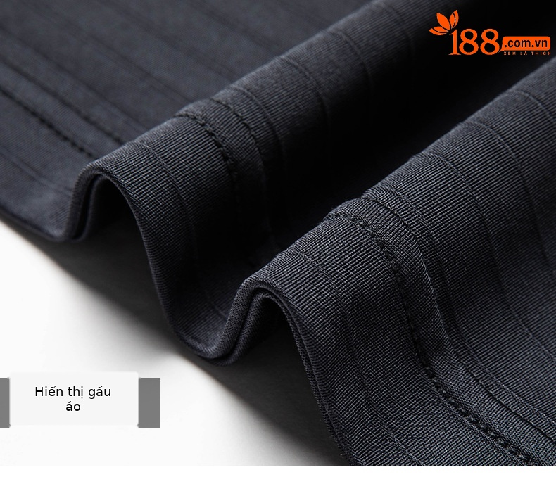 Áo polo nam ngắn tay chất liệu tơ tằm cao cấp chống nhăn — Xanh lá 3S82 chi tiết 18