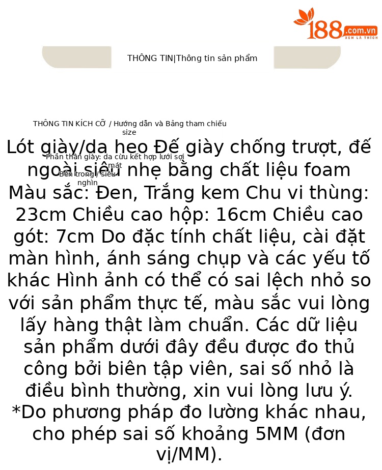Boot Martin đục lỗ da thật đế dày thoáng khí mùa hè cho nữ — Màu đen, Màu trắng be chi tiết 7