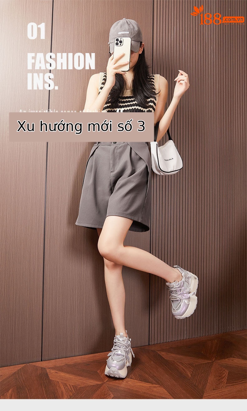 Sandal cao gót nữ đế platform hở mũi quai dây buộc — Lông nguyên chất, Xám chi tiết 2