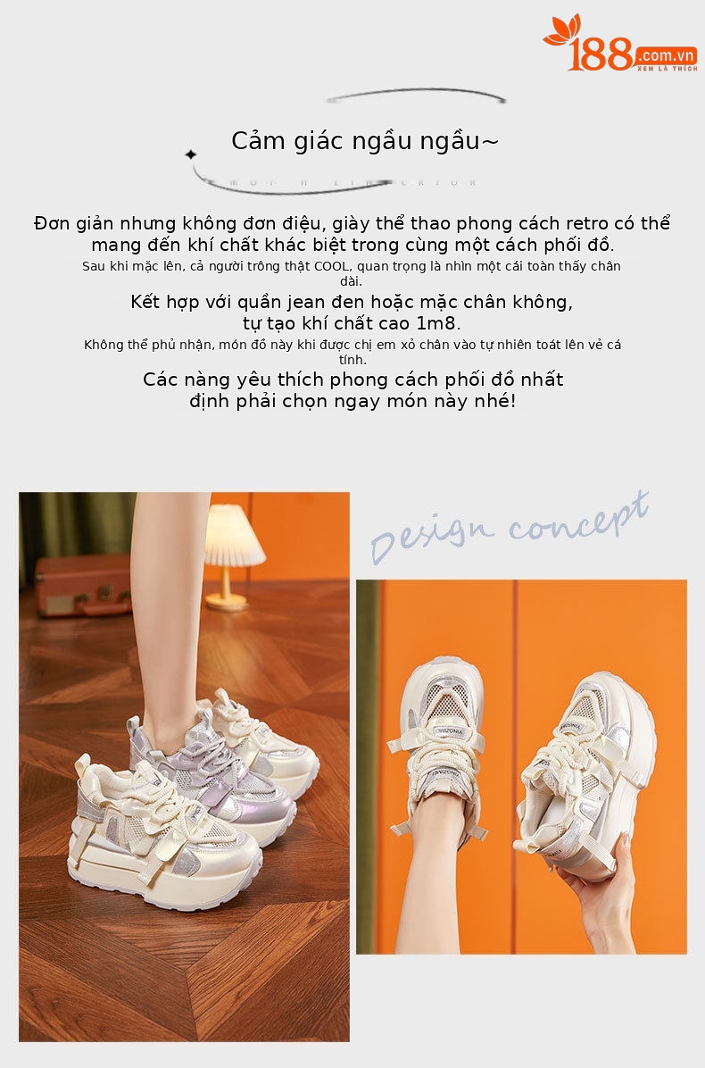 Sandal cao gót nữ đế platform hở mũi quai dây buộc — Lông nguyên chất, Xám chi tiết 4
