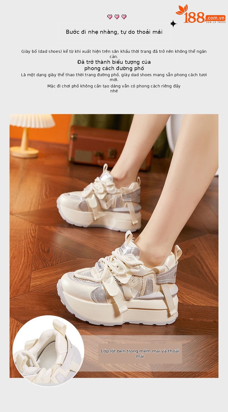 Sandal cao gót nữ đế platform hở mũi quai dây buộc — Lông nguyên chất, Xám chi tiết 5