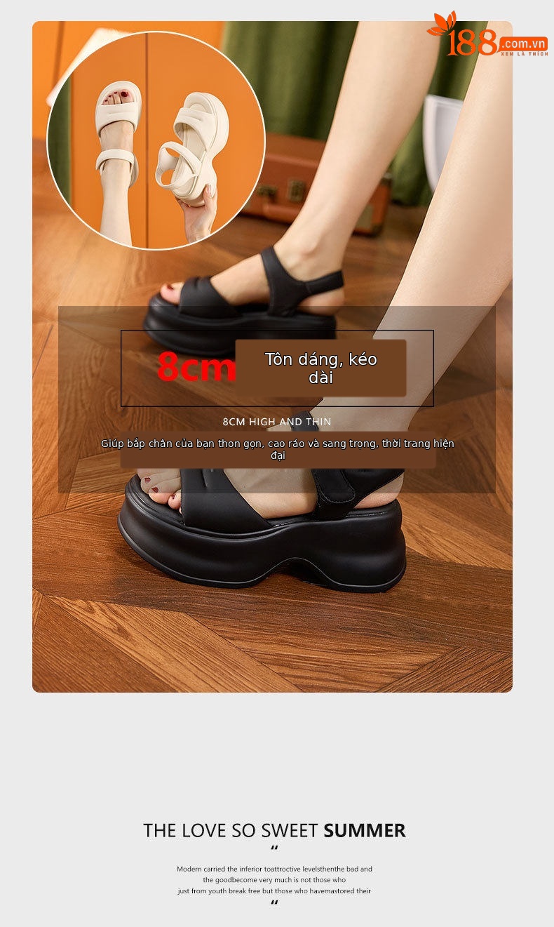 Dép sandal thể thao nữ quai chữ V đế PU êm ái — Len tinh khiết, Đen chi tiết 9