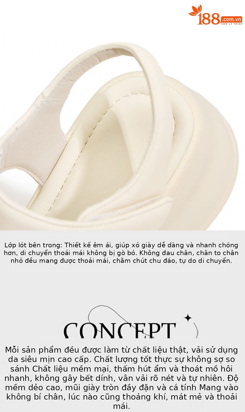 Dép sandal thể thao nữ quai chữ V đế PU êm ái — Len tinh khiết, Đen chi tiết 8