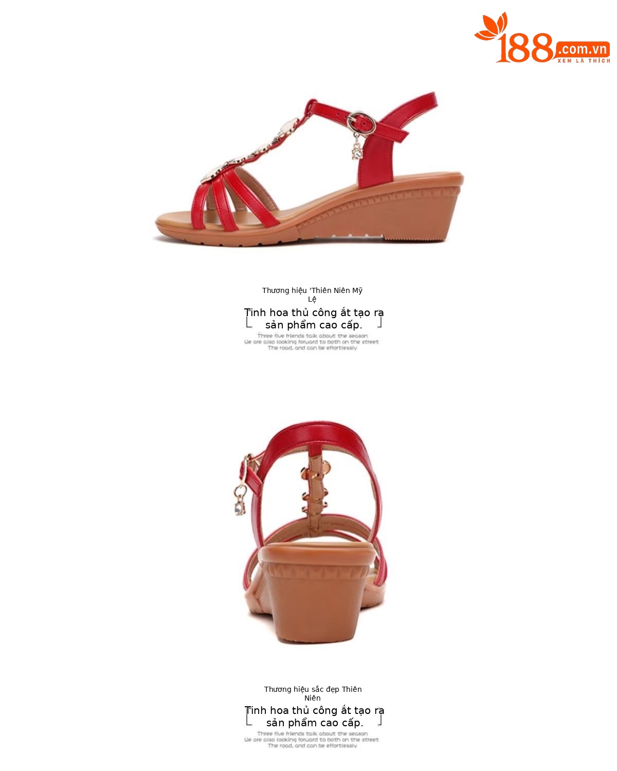 Sandal cao gót nữ quai ngang mũi hở gót xuồng 5 cm đế mềm chống trượt — Đen 5cm, Đỏ 5cm, Màu mơ 5cm, Màu trắng 5cm chi tiết 17