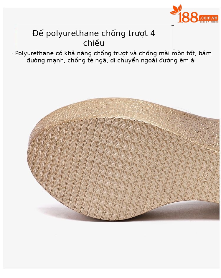 Dép sandal nữ quai chữ V đế xuồng dày trong suốt hở mũi gót 8 cm — Màu vàng, Màu vàng 8cm chi tiết 9
