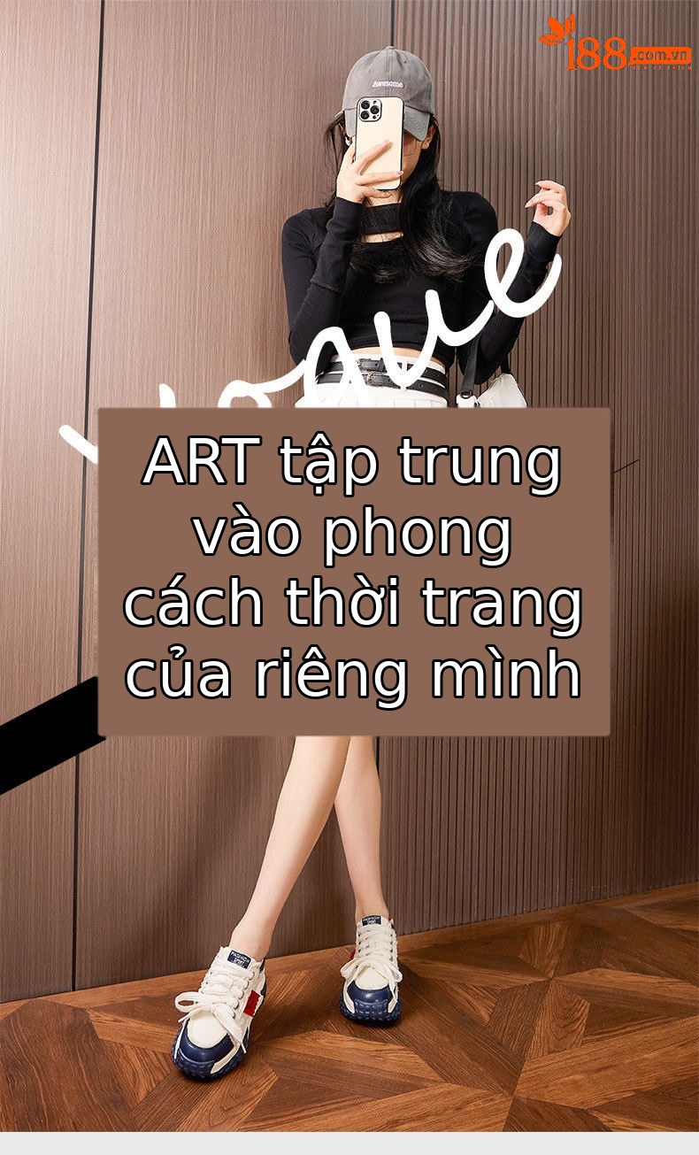 Giày sneaker nữ chạy bộ mesh thoáng mũi tròn dây buộc — Gạo trắng, Tối chi tiết 1