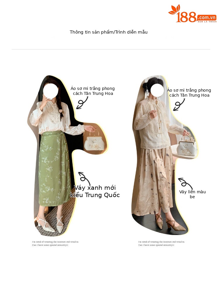 Sandal cao gót mũi nhọn phong cách Trung Hoa mới, chất sa tanh, quai chéo rỗng, gót thô 9 cm — Màu trắng be, Màu Kaki chi tiết 2