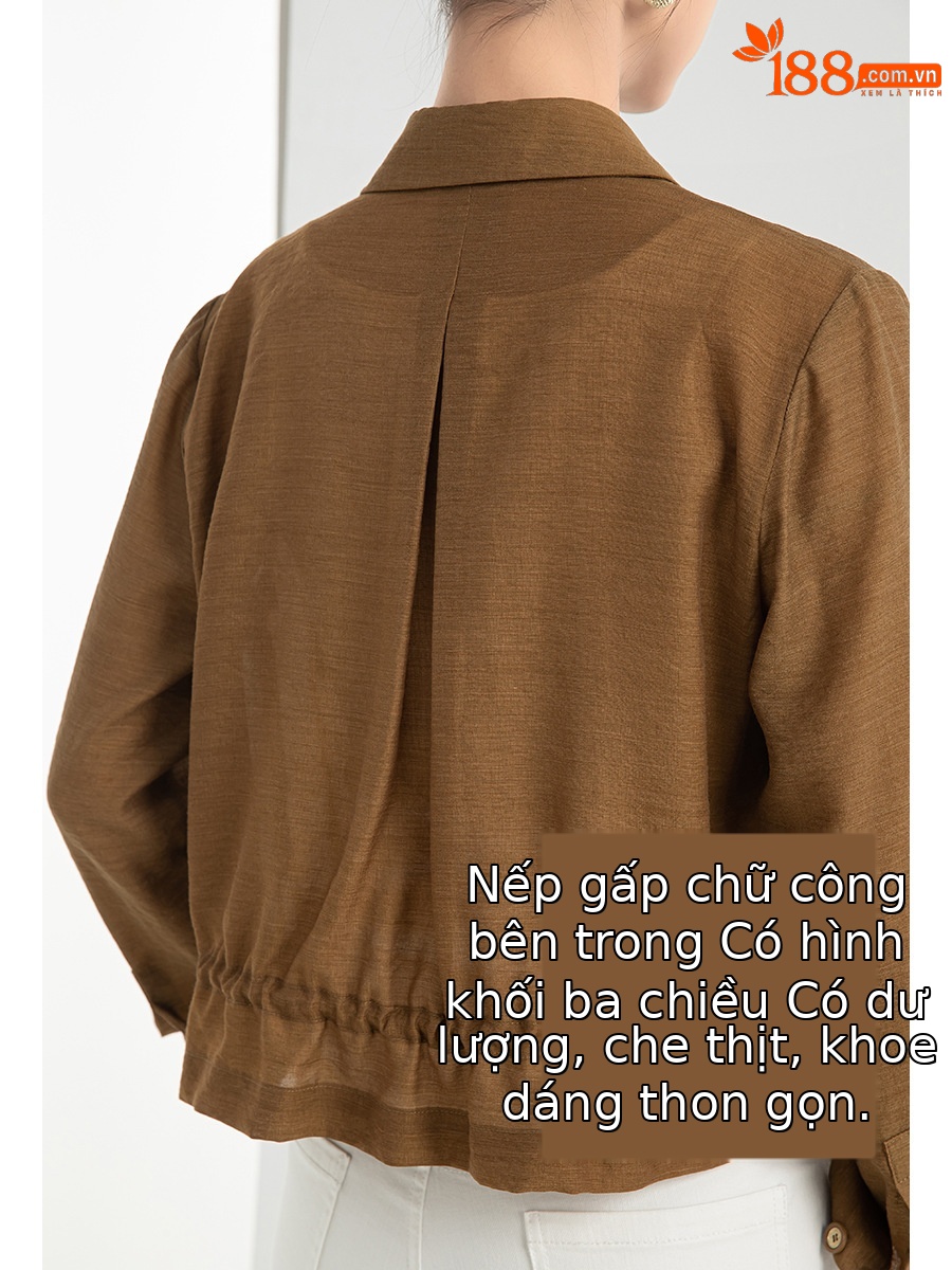 Áo khoác chống nắng nữ dáng dài tay dài chất liệu Tencel mỏng nhẹ form ôm — Màu trắng be