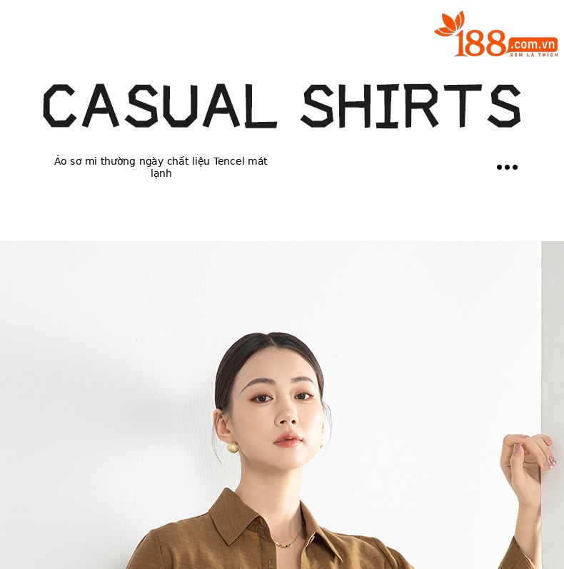Áo khoác chống nắng nữ dáng dài tay dài chất liệu Tencel mỏng nhẹ form ôm — Màu trắng be chi tiết 1