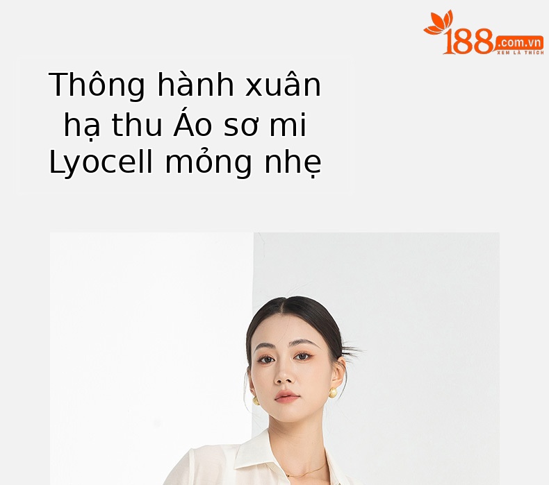 Áo khoác chống nắng nữ dáng dài tay dài chất liệu Tencel mỏng nhẹ form ôm — Màu trắng be chi tiết 3