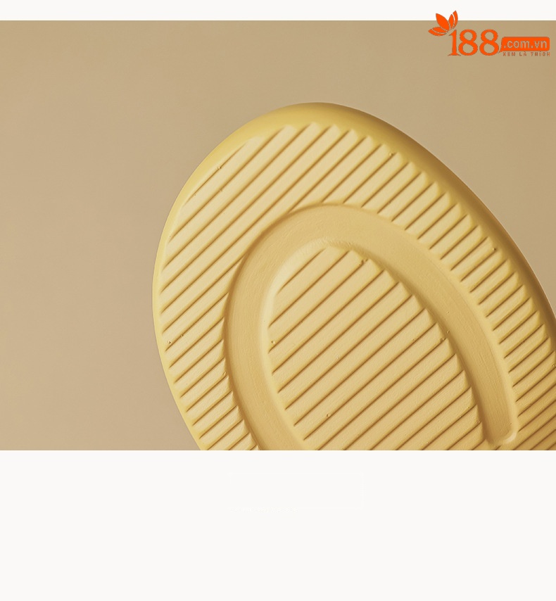 Sandal nữ quai ngang đế dày gót thô phong cách thể thao — Màu vàng ngỗng chi tiết 18