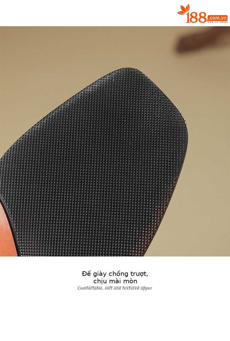 Boot lưới nữ mũi vuông đế xuồng cao gót, phối lưới thoáng mát — Màu nâu, Màu đen chi tiết 17