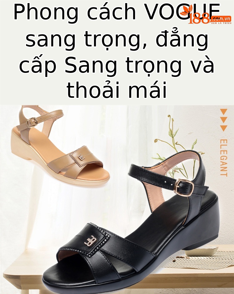 Dép quai hậu nữ da mềm thời trang mùa hè, đế êm, cỡ lớn 41-43 — Màu đen chi tiết 1
