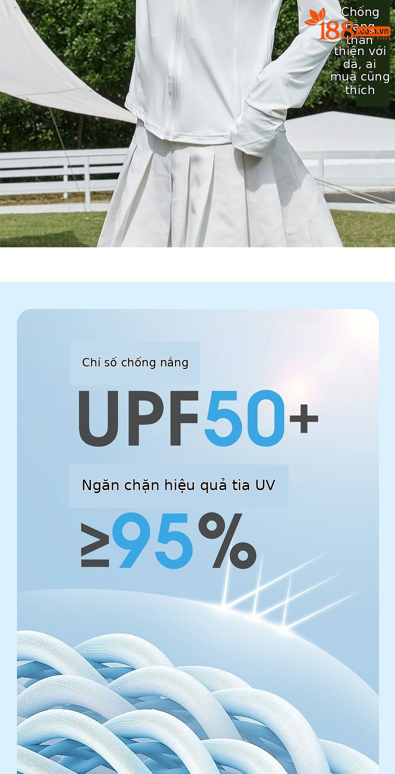 Áo chống nắng nữ PGM chống tia UV UPF50+ mỏng nhẹ có mũ — YF687-Bạc Mặt trăng trắng (Thiết kế có mũ trùm đầu), YF687-màu xám thanh lịch (Thiết kế có mũ trùm đầu), YF687-Hoa Anh Đào (Thiết kế mũ trùm đầu), YF687-màu Đen Ngọc Trai (Thiết kế có mũ trùm đầu) chi tiết 2